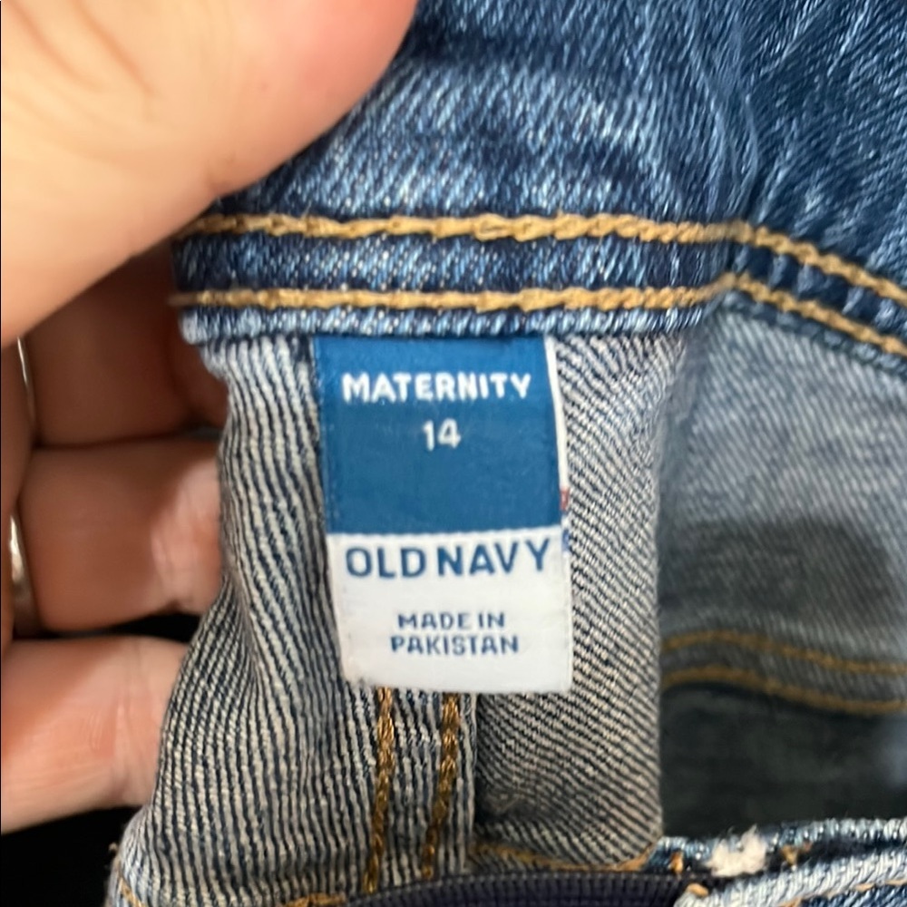Old Navy Maternity Size 14 Stylish Blue Denim Overalls - Picture 5 of 8